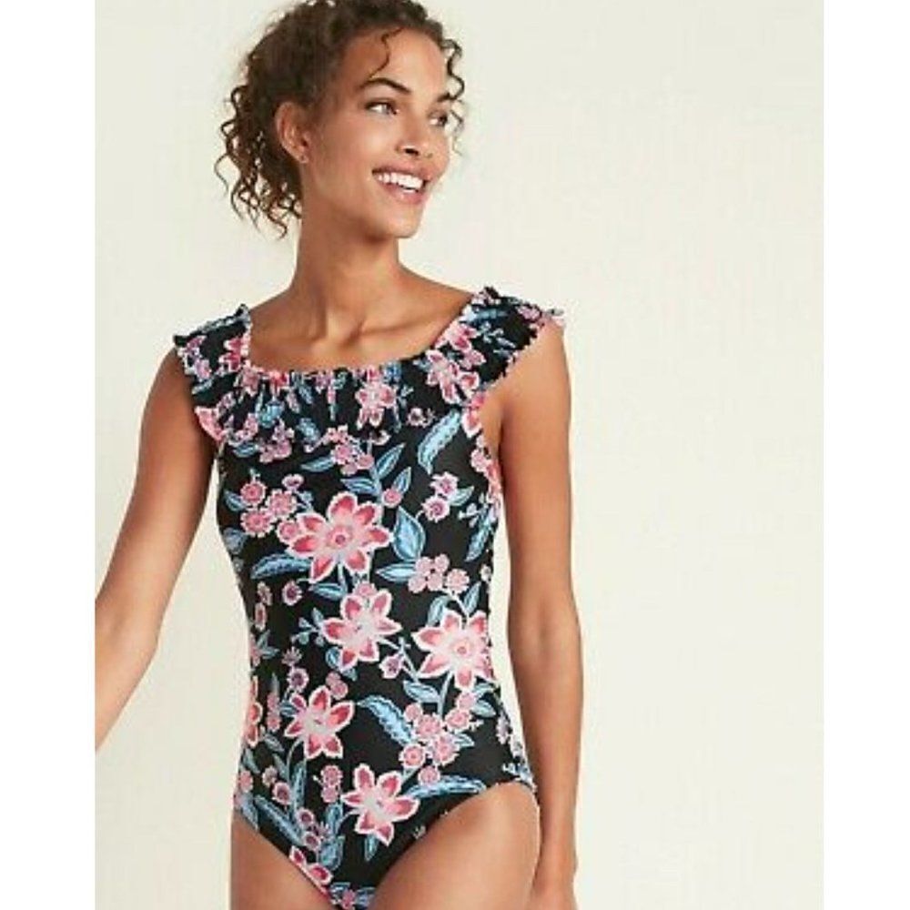 Old Navy Size Large One-Piece Swimsuit Multicolor